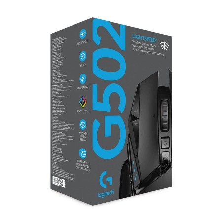 Logitech G502 Hero Wireless Gaming Mouse - High-Performance Optical, Sleek Black Design, Ultimate Precision